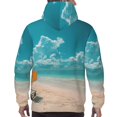 thumbnail image 7 of Naloa Shopping Cart On Tropical Beach Men's Casual Hooded Collar Drawstring Hoodies Pullover Sweatshirts Casual Long Sleeve Shirts-X-Large, 7 of 7