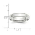 thumbnail image 4 of 14k White Gold 5mm Beveled Edge Comfort Fit Wedding Band Size 5.5 WBEC050, 4 of 5