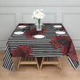 thumbnail image 3 of Pioneer Flower Floral Print Pattern Square Tablecloth,Waterproof Square Table Cover,Wipeable Spillproof Washable Table Cover for Home Kitchen Party Decor 42"X42"(107x107cm), 3 of 6