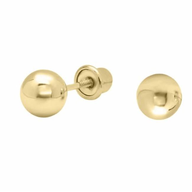 Jewelry 14kt Yellow Gold 2mm Ball Stud Screwback Earrings