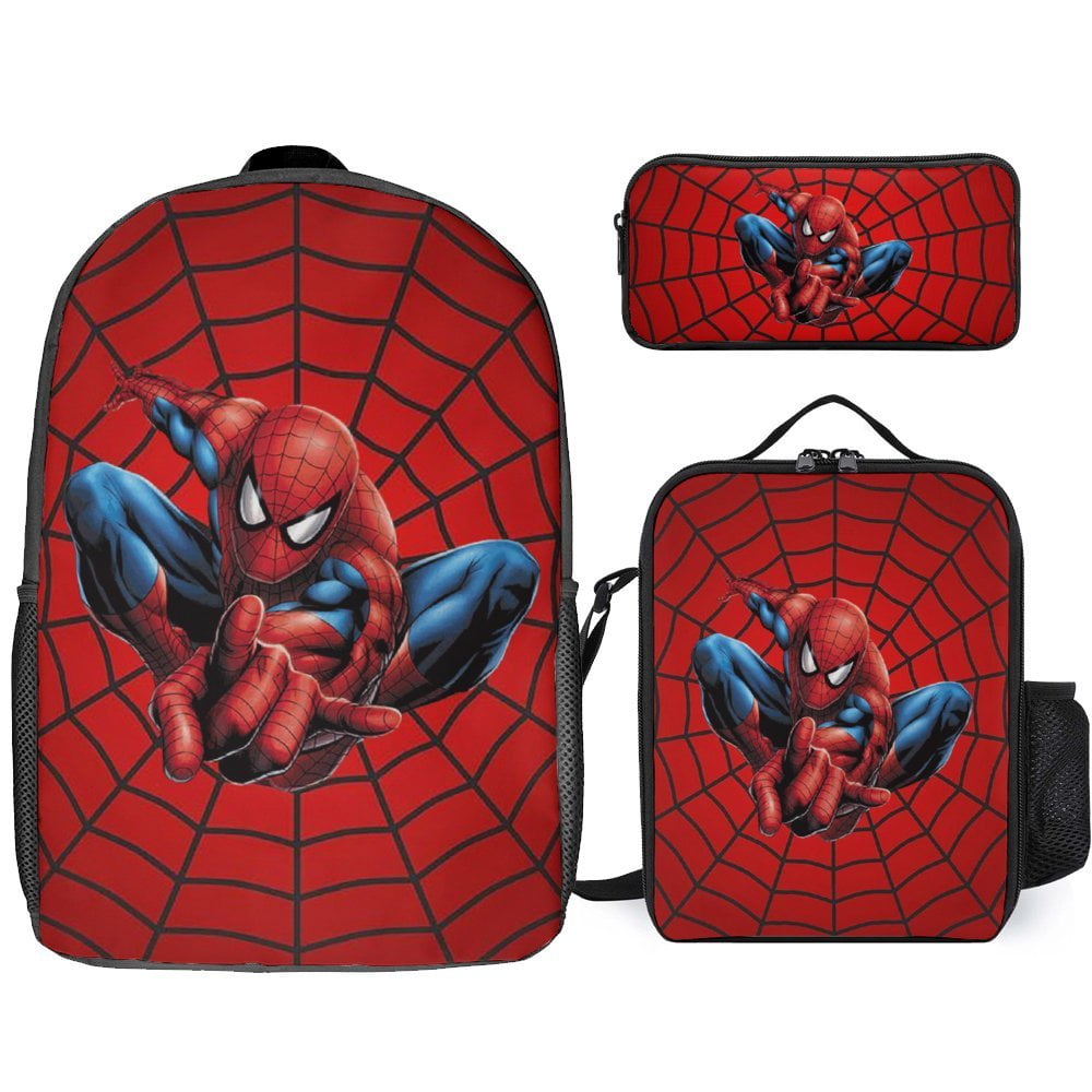 【COLOR iN ID】Marvel Dyeing Big Bag Marvel Superhero Printed Backpack, Unisex, Multi-Color Tie