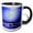 Black/White, variant on 3drose, Horse and Riders on the Beach at Twilight with the Silhouette of a Horse Reaching for the Light., 15oz Mug