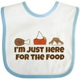 thumbnail image 3 of Inktastic Thanksgiving Here for the Food Boys or Girls Baby Bib, 3 of 4