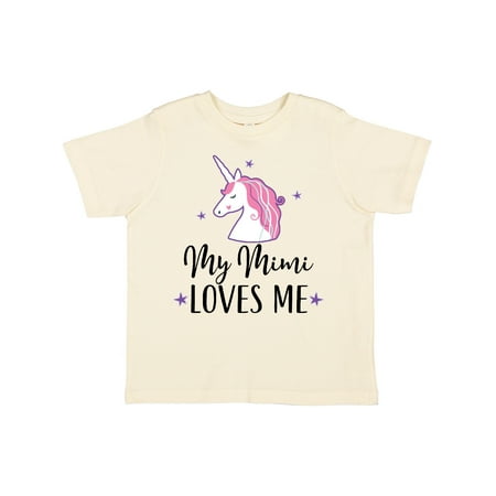 

Inktastic My Mimi Loves Me Unicorn Gift Toddler Toddler Girl T-Shirt