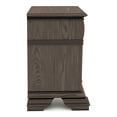 thumbnail image 3 of Furniture of America Charo Wood 2-Drawer Nightstand with USB Port in Gray, 3 of 7