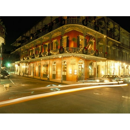 French Quarter at Night, New Orleans, Louisiana, USA Print Wall Art By Bruno