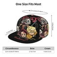 thumbnail image 6 of Demon Slayer Kamado Adjustable Flat Brim Baseball Cap Snapback Hat Hip Hop Caps for Men Women, 6 of 9
