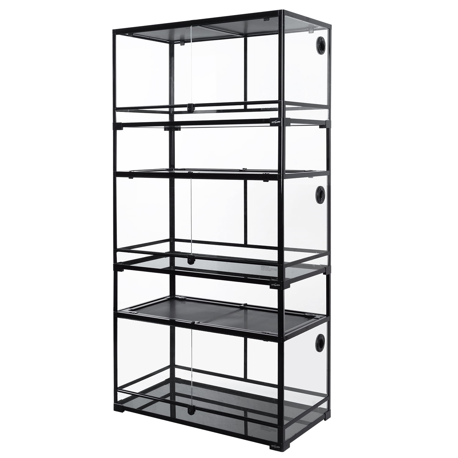 GUZZLO 3-Layer 40 Gallon Full Tempered Glass Reptile Terrarium, Easy Assembly