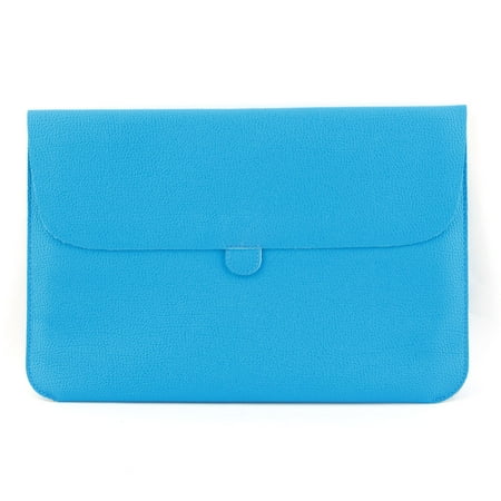 Solo 15.4 Leather Laptop - Office Notebook PU Leather Bag Laptop Sleeve Sky Blue for Macbook 15.4 Inch