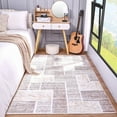 thumbnail image 3 of Junovo Washable Upgrade Area Rug Super Soft Rugs with Non-Slip Backing, for Living Room/Bedroom,5'x8',Khaki, 3 of 8