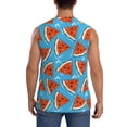 thumbnail image 4 of Daiia Cartoon Watermelon Printed Men's Tank Tops,Casual Soft Sleeveless Gym Muscle Shirts Bodybuilding Tee-XX-Large, 4 of 8