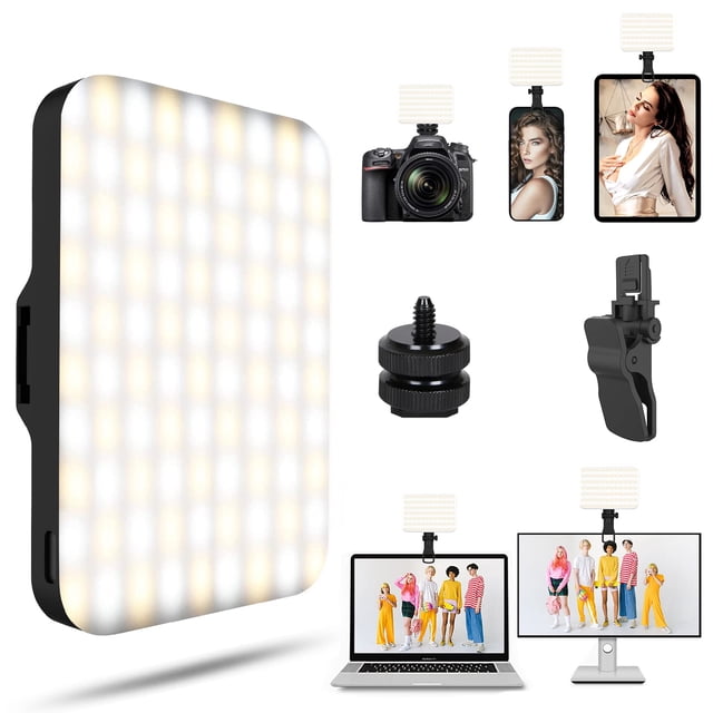 Luz LED para teléfono autofoto BANSINE, recargable por USB