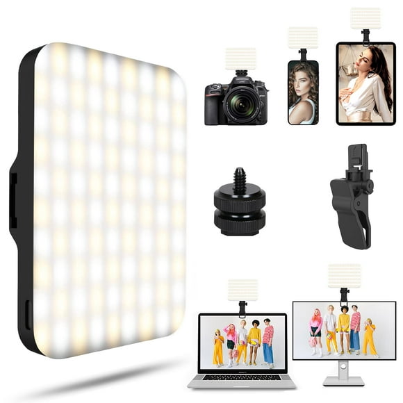 Luz LED para teléfono autofoto BANSINE, recargable por USB