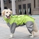 thumbnail image 1 of Xiao Hua Chubasquero impermeable para perros, ropa ligera para la lluvia con capucha tipo poncho (XL, A02), 1 of 2