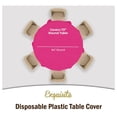 thumbnail image 4 of HeSLehs 12-Pack Premium Plastic 84-Inch Round Tablecloth - Cerise, 4 of 7