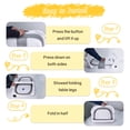 thumbnail image 2 of LAZIOEGR Baby Bathtub Collapsible Bathtub for Newborn, Portable Bathtub, Gray, 2 of 8