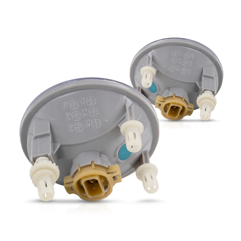 KarParts360 For Chevy Suburban 1500/Tahoe 2007-2014 Fog Lights Front, Driver And Passenger Side | Pair | CAPA | Round | Replacement For GM2590104, GM2590104C | 15839896