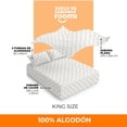 thumbnail image 4 of Juego de Sábanas King Size roomi Algodón Premium Frescas y Suaves Patron Puntos Mostaza, 4 of 5