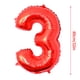 thumbnail image 4 of Advancent 32 pulgadas número globo decorativo papel de aluminio globo cumpleaños boda fiesta vacaciones regalo decoración tipo 7 Kits de decoración para fiestas rojo tres, 4 of 5
