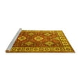 thumbnail image 2 of Ahgly Company Machine Washable Indoor Rectangle Persian Yellow Traditional Area Rugs, 6' x 9', 2 of 4
