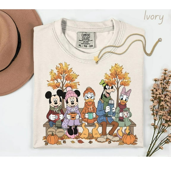 Mickey And Friends Fall Shirt, Disney Fall Vibes, Disney Fall Autumn Shirt, Disney Pumpkin Costume Party Tee, Disney Thanksgiving, S-5XL Shirt