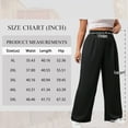 thumbnail image 6 of SWQZVT Womens Pants Plus Size Pants for Women Black Wide Leg Dress Pants with Pockets Casual Loose Fit Comfortable Work Pants 3XL, 6 of 8