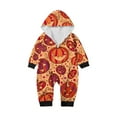 thumbnail image 2 of Family Halloween Pjs Matching Sets Halloween Print Long Sleeve Zippered One Piece Pajama Hooded Jumpsuit Winter Halloween Pjs Family Set, 2 of 4