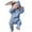Light blue, variant on Toddler Kid Jumpsuit Pants Clothes Newborn Infant Baby Boys Girls Solid Rabbit Ears Hooded Romper Jumpsuit Outfits Summer Jumpsuit For Girls Boys
