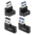 thumbnail image 1 of 4 Pack Usb 3.0 Adapter Vertical Up And Down Angle, Horizontal Left And Right Angle Usb Male To Fema, 1 of 5