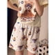 thumbnail image 3 of Pantalones para caminar. Pantalones de pijama de dibujos animados para mujer, pantalones cortos holgados de verano para estar en casa, pantalones de verano para usar., 3 of 6
