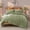 Avocado Green, variant on Taupe Ruched Comforter Set Size, Ruffle Comforter Set,Luxury Ruched Bedding 3 count,Soft Durable Ruffle Bed Set for Seasons