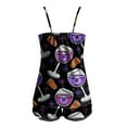 thumbnail image 4 of Hpapadks Halloween Women's Pajama Sets Cute Graphic Spaghetti Strap Camisole Tops and Shorts 2 Piece Sleepwear Sexy Women Pjs Purple, 4 of 5
