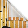 thumbnail image 3 of Ambesonne Dream Kitchen Curtains, Horizontal Ombre Line Design, 55"x39", Black Yellow, 3 of 3