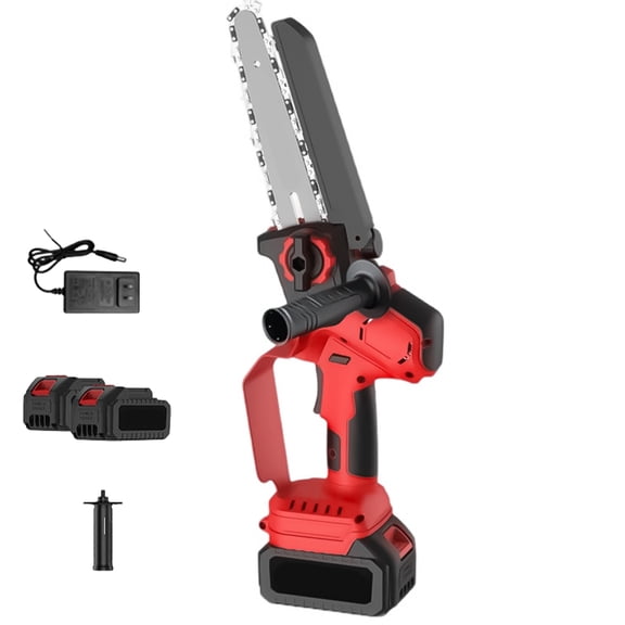 Professional Mobile Electric Chainsaw 2 Batteries Encompassed Fast Charging Thin Plan For Outdoor Tree Trimming And Landscaping
