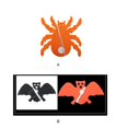 thumbnail image 2 of Guirnalda de Halloween, colgante de vacaciones, suministros para fiestas, artesanía de papel, diseño de escena, decoración colgante, adorno de Kits de decoración para fiestas  en forma de murciélago Wosthever HA068096-01, 2 of 6