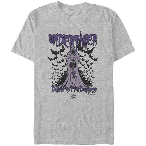 Men's Mad Engine Heather Gray The Undertaker Deliver Us From Darkness Graphic T-Shirt