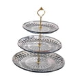 thumbnail image 2 of veasfak Creative Fruit Plate Buffet Cake Stand Holder Kitchen Organizer Dinnerware Three Layer, 2 of 7