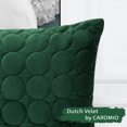thumbnail image 7 of 2Pcs Super Soft Decorative Velvet Cushion Covers Quilted Polka Dot Decorative Throw Pillow Covers Square Throw Pillow Cover Decorative for Couch Sofa Bedroom Car Couch Bed12x20 Inch green, 7 of 7