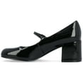 thumbnail image 3 of Journee Womens Okenna Low Heel Square Toe Pumps, Widths Available, 3 of 10