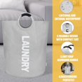 160L Large Laundry Basket, Collapsible Laundry Hamper with Padded