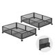 thumbnail image 1 of Caja de almacenamiento desmontable resistente, contenedor de almacenamiento de Metal con ruedas, organizador de almacenamiento plegable para dormitorio debajo, 1 of 8