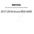 thumbnail image 2 of Transit Auto Front Rear Wheel Hub Bearings Assembly Disc Brake Rotors and Ceramic Pads Kit (10Pc) for Car 2017-2018 Acura RDX AWD - Left Right Side (Driver Passenger) KBB-128129, 2 of 10