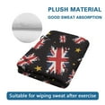 thumbnail image 4 of Yuyamidu The Union Jack Golf Towel Portable Golf Towels Golf Accessories 23.62" x 15.74" Absorbent Coral Velvet Towel Soft Comfortable Fabric for Golf Bags, Cart or Club, 4 of 7