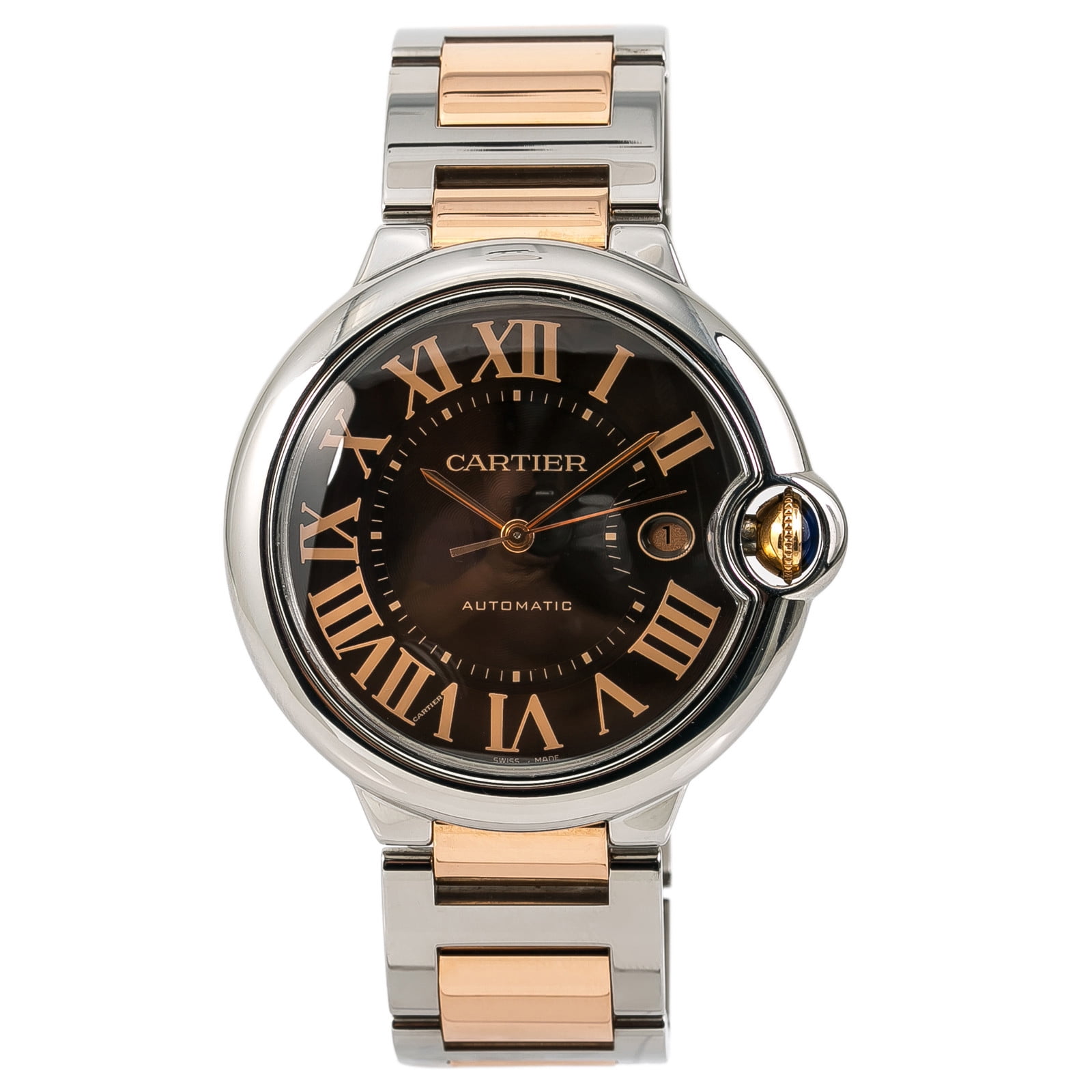 Pre-Owned Cartier Ballon Bleu 3001 Steel 42mm Watch (Certified Authentic \u0026  Warranty) - Walmart.com