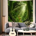 thumbnail image 3 of DaShan Misty Forest Tapestry Wall Hanging,Nature Green Tree Tapestries for Bedroom Living Room Dorm Decor,60"Wx50"L, 3 of 6