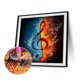 thumbnail image 1 of Cuadros Decorativos 5D Wdftyju bricolaje taladro redondo completo pintura diamante Musical, 1 of 8