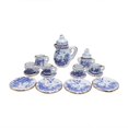 thumbnail image 2 of Juego de Mini tazas de té de simulación para niños, casa de muñecas en miniatura, cerámica, patrón de flores, vajilla, juguetes para niños, regalo de cumpleaños, 15 piezas, 2 of 4