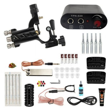 Rotary Tattoo Machine Equipment Professional Tattoo Power Kit for Beginners Tattoo with Foot Switch US-Plug