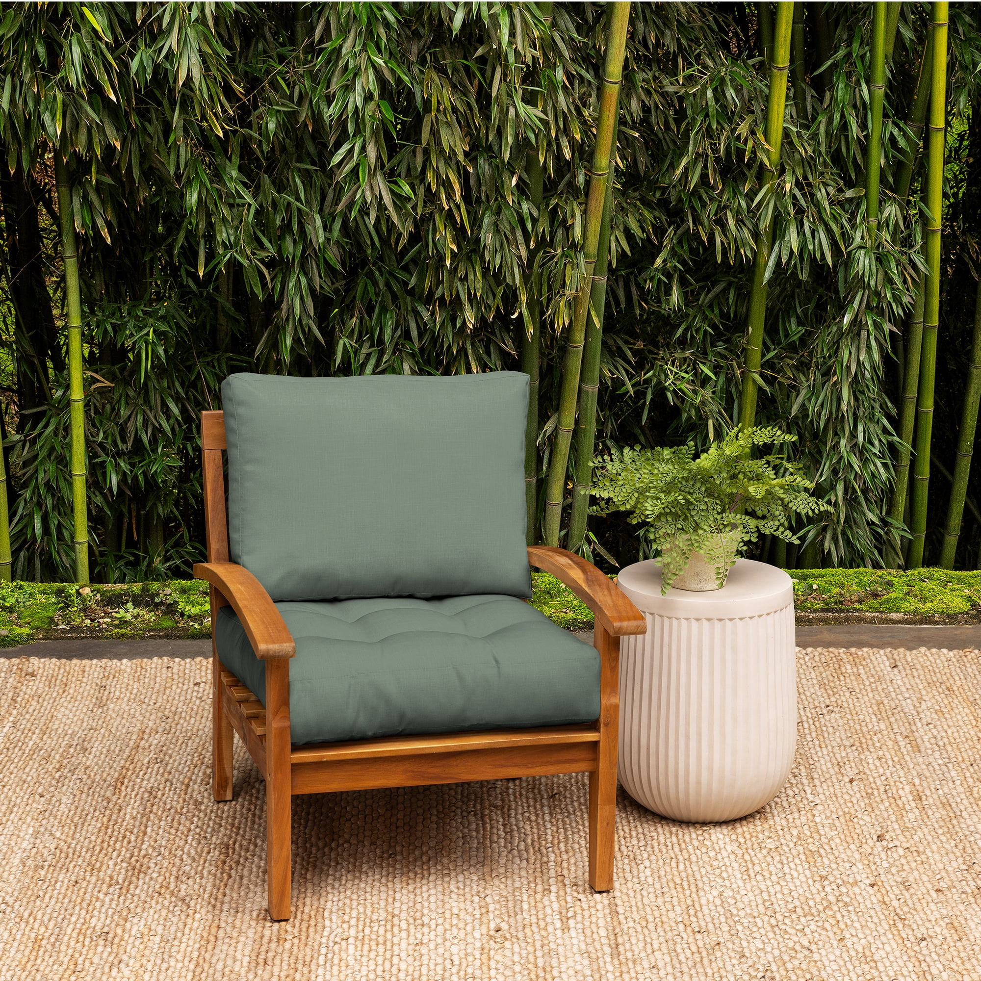 ARDEN earthFIBER Tufted Blowfill Deep Seat Set, 24 x 24, Rain-Proof, Fade Resistant, Deep Seat Bottom and Back Cushion for Chair, Sofa, and Couch