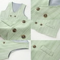 thumbnail image 5 of ETHAN 4 Piece Toddler Boy Clothes Suit Gentleman Wedding Outfits Sage Green 12-18 Months, 5 of 7